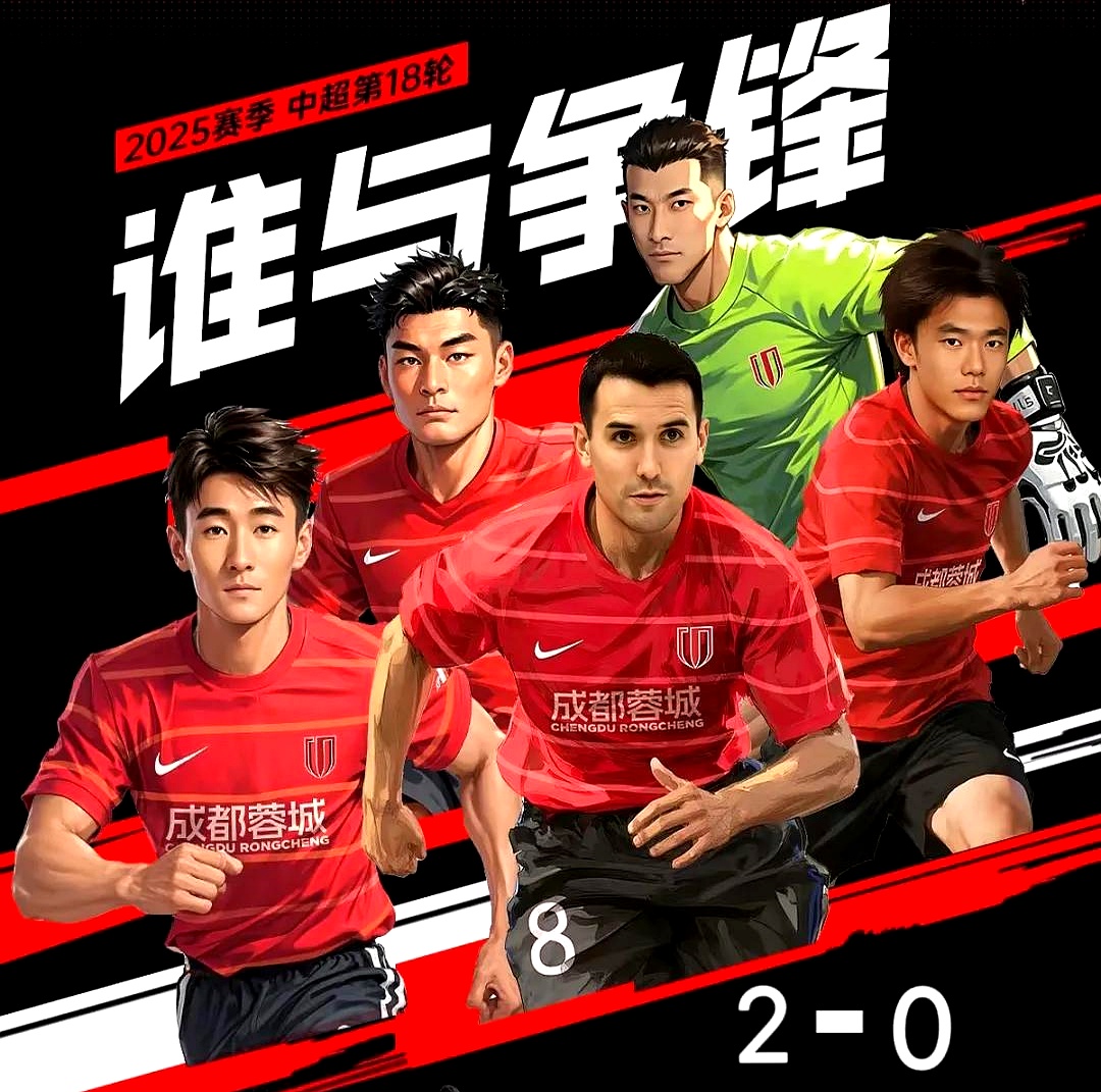 成都蓉城赛后迎来里程碑，志在英超名次提升，赛场秩序良好，更衣室氛围转暖(冯摹兰亭序)